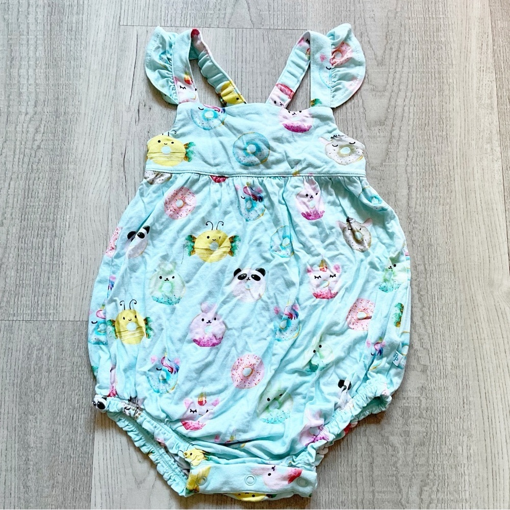 Posh Peanut Pool Floats Romper Jumper Size 2T Blue Tank